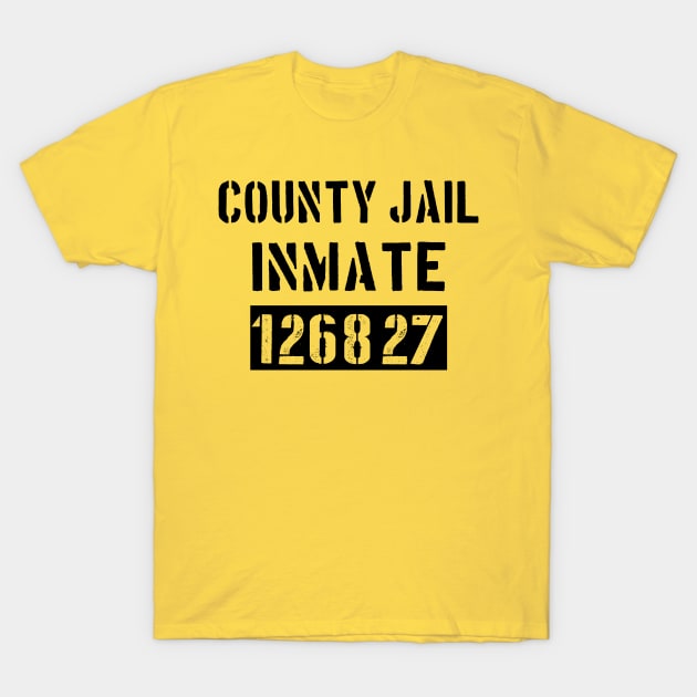 County Jail Inmate | Halloween Costume T-Shirt by Dynasty Arts